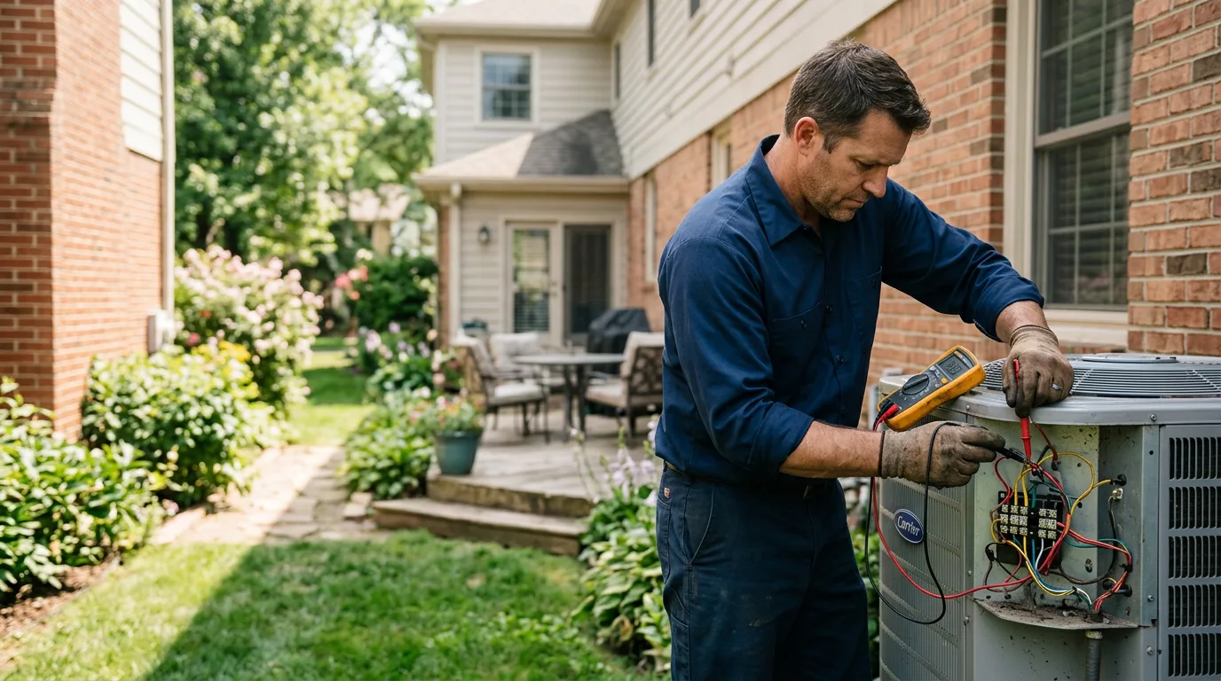 HVAC technician working near Wildorado, TX